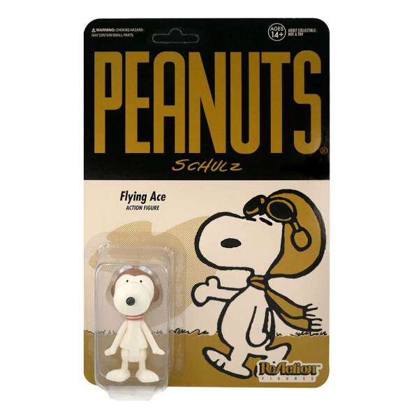 Figura Snoopy Flying Ace Peanuts ReAction Wave 2 10 cm Super7 - Collector4U.com