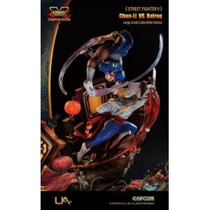 Street Fighter V Estatua Log Collection Chun-Li vs Balrog 50 cm