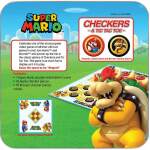 Juego de Mesa Mario vs Bowser Super Mario Damas & Tres en línea Collector’s Game USAopoly