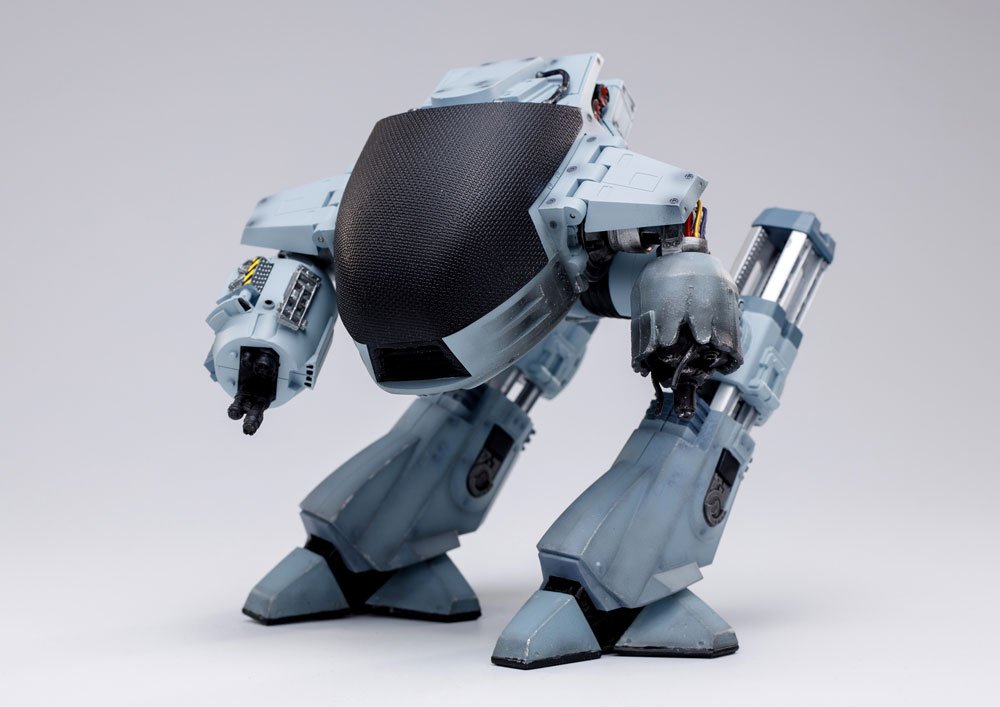 Figura Con Sonido Battle Damaged Ed209 Robocop Exquisite Mini 1 18 15 Cm