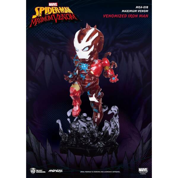 Figura Mini Egg Attack Venomized Iron Man Marvel Maximum Venom Collection 14 cm - Collector4U.com