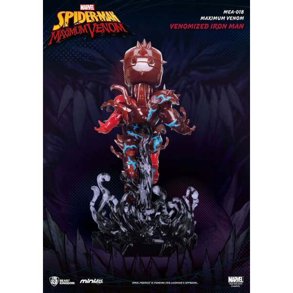 Figura Mini Egg Attack Venomized Iron Man Marvel Maximum Venom Collection 14 Cm 3