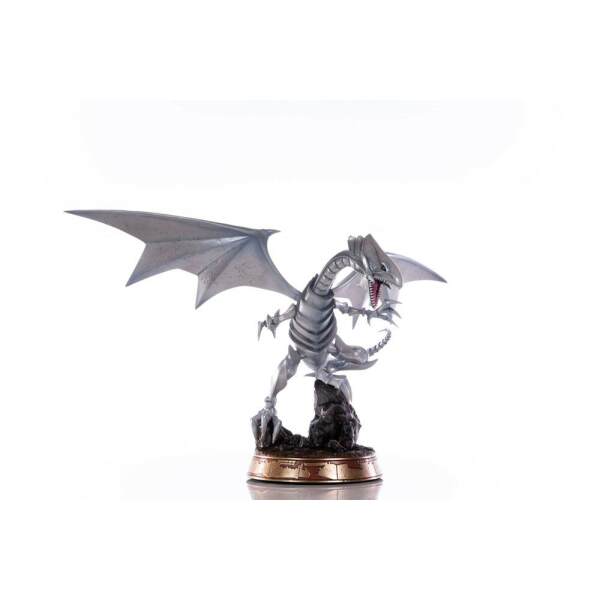 Estatua Blue-Eyes White Dragon Yu-Gi-Oh! PVC White Edition 35 cm - Collector4U.com