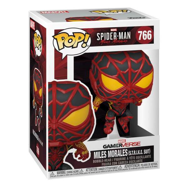 Funko Miles Morales Strike Suit Marvel's Spider-Man POP! Games Vinyl Figura 9 cm - Collector4U.com