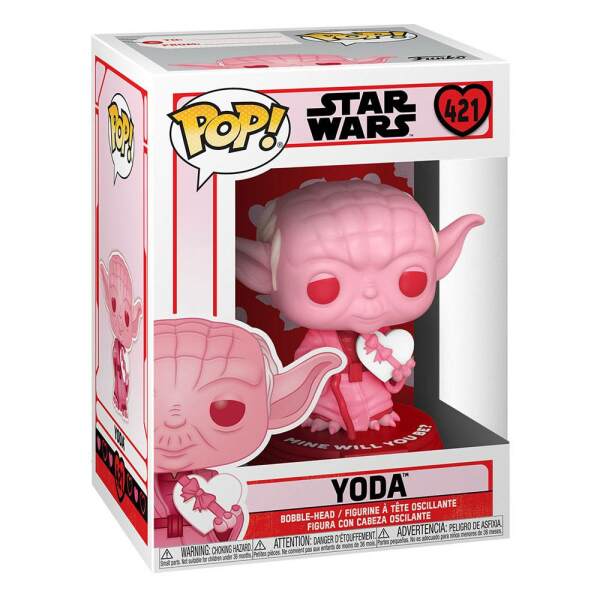 Funko Yoda w/Heart Star Wars Valentines POP! Star Wars Vinyl Figura 9 cm - Collector4U.com