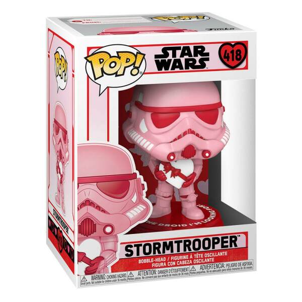 Funko Stormtrooper w/Heart Star Wars Valentines POP! Star Wars Vinyl Figura 9 cm - Collector4U.com