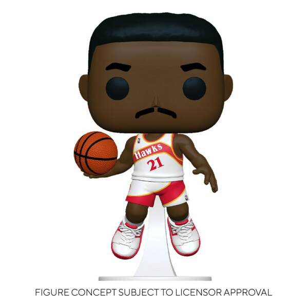 NBA Legends POP! Sports Vinyl Figura Dominique Wilkins (Hawks Home) 9 cm - Collector4U.com