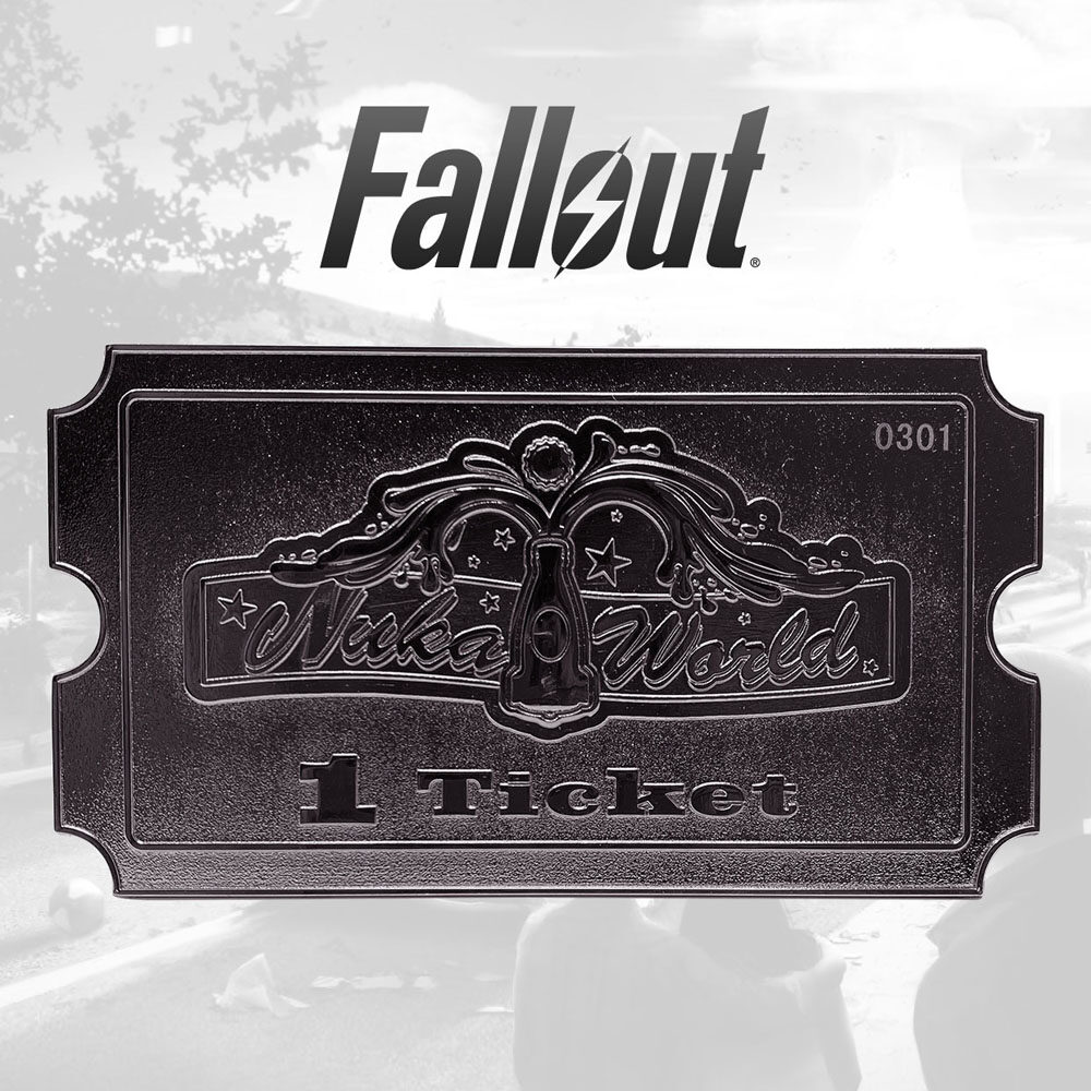 Réplica Nuka World Ticket Fallout (plateado) FaNaTtik