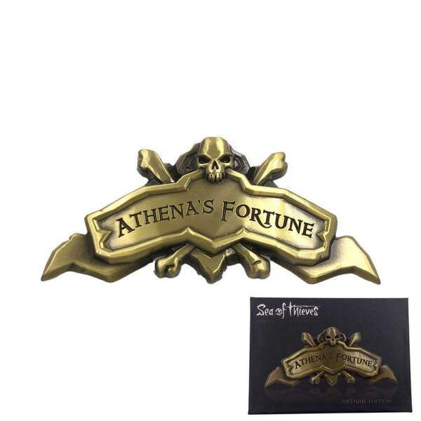 Sea of Thieves Réplica Athena's Fortune Ship Plaque Antique - Collector4U.com