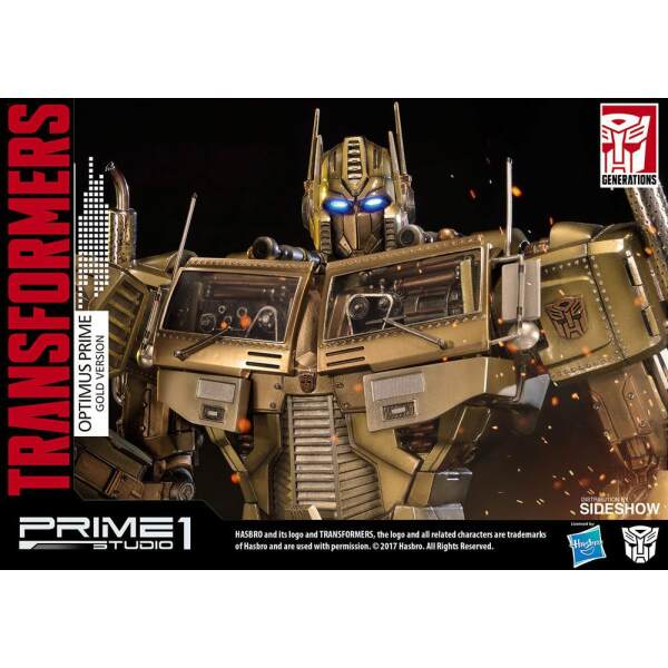 Estatua Optimus Prime Transformers Generation 1 Gold Version 61 cm Prime 1 Studio - Collector4U.com