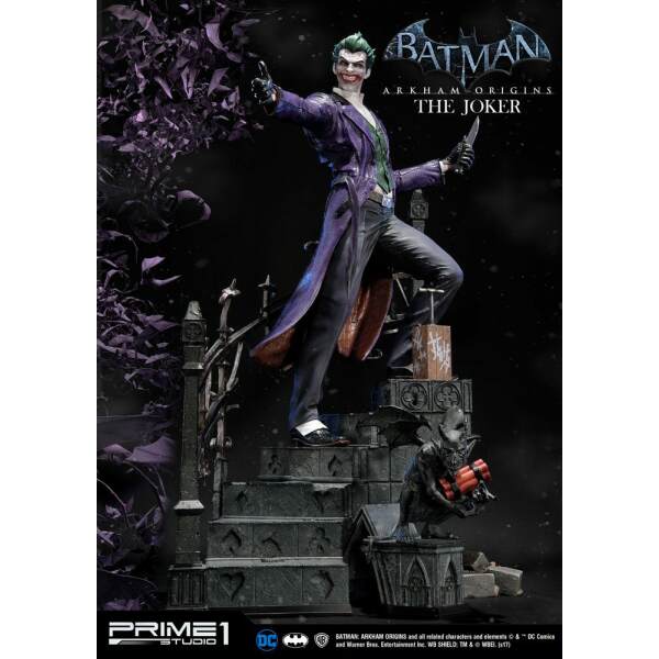 Estatua The Joker Exclusive Batman Arkham Origins 86 cm - Collector4U.com