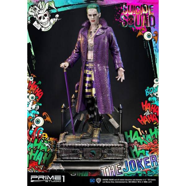 Estatua The Joker Exclusive Escuadrón Suicida 1/3 74 cm Prime 1 Studio - Collector4U.com