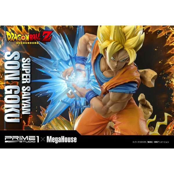 Estatua Son Goku Dragon Ball Z 1/4 Super Saiyan 64 cm Prime 1 Studio - Collector4U.com