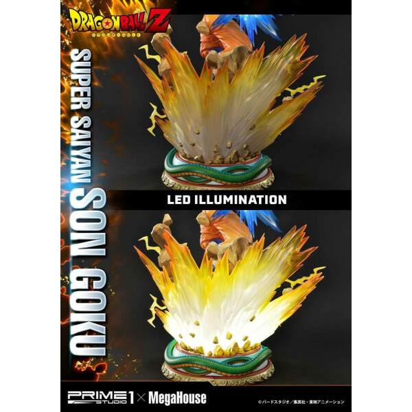 Estatua Son Goku Dragon Ball Z 1/4 Super Saiyan 64 cm Prime 1 Studio - Collector4U.com