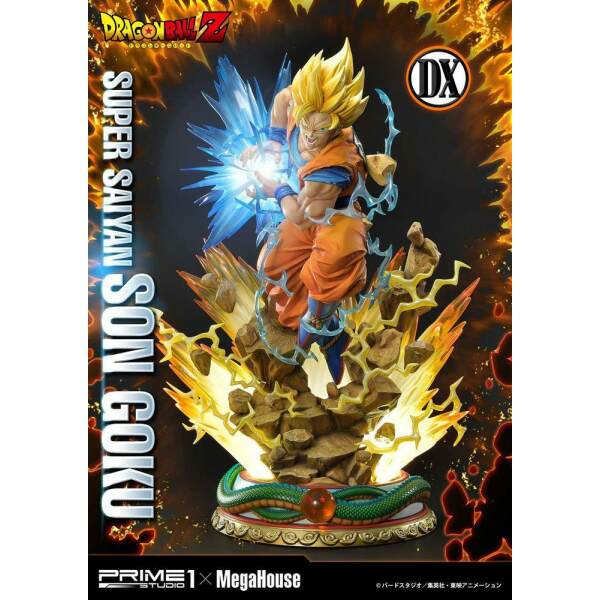 Estatua Son Goku Dragon Ball Z 1/4 Super Saiyan Deluxe Version 64 cm Prime 1 Studio - Collector4U.com