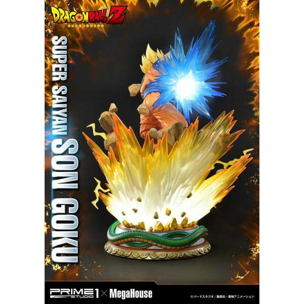 Estatua Son Goku Dragon Ball Z 1/4 Super Saiyan Deluxe Version 64 cm Prime 1 Studio - Collector4U.com
