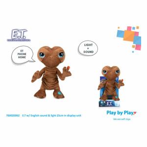 E.T., el extraterrestre Figura de peluche con sonido y luz E.T. 25 cm *Edición Inglés*