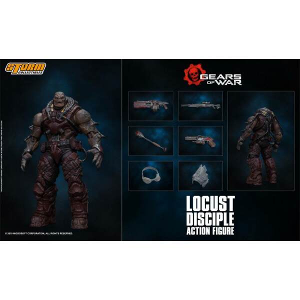 Figura Locust Gears of War 1/12 Disciple 18 cm Storm Collectibles - Collector4U.com