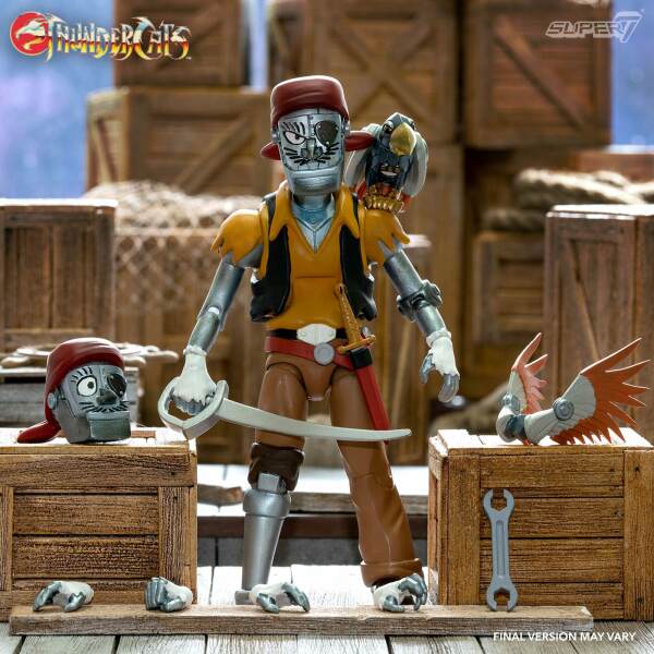 Figura Captain Cracker the Robotic Pirate Scoundrel Thundercats Ultimates Wave 3 18 cm Super7 - Collector4U.com