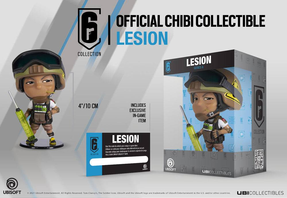 Figura Chibi Serie 6 Lesion Rainbow Six Siege 6 Collection 10 cm Ubisoft - Collector4u.com