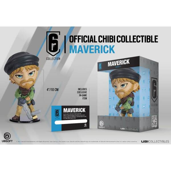 Figura Chibi Serie 6 Maverick Rainbow Six Siege 6 Collection 10 cm Ubisoft - Collector4U.com