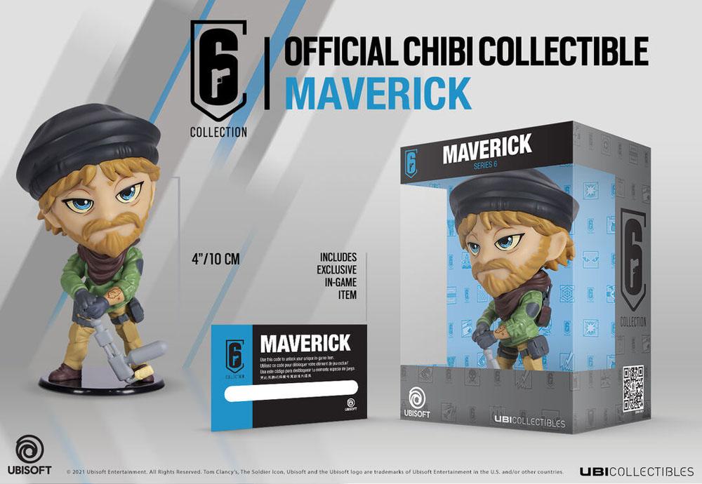 Figura Chibi Serie 6 Maverick Rainbow Six Siege 6 Collection 10 cm Ubisoft - Collector4u.com