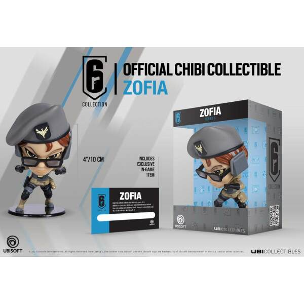 Figura Chibi Serie 6 Zofia Rainbow Six Siege 6 Collection 10 cm Ubisoft - Collector4U.com