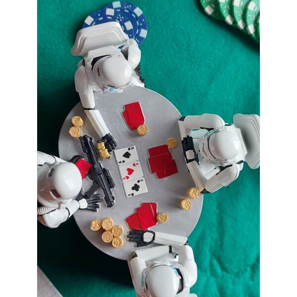 Diorama Stormtrooper Poker Star Wars Face 18 cm Nemesis - Collector4U.com