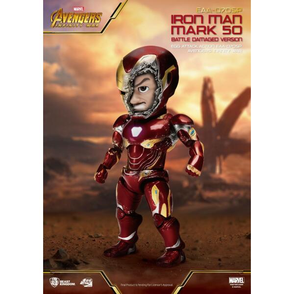 Figura Iron Man Mark 50 Vengadores Infinity War Egg Attack 16 cm Beast Kingdom - Collector4u.com