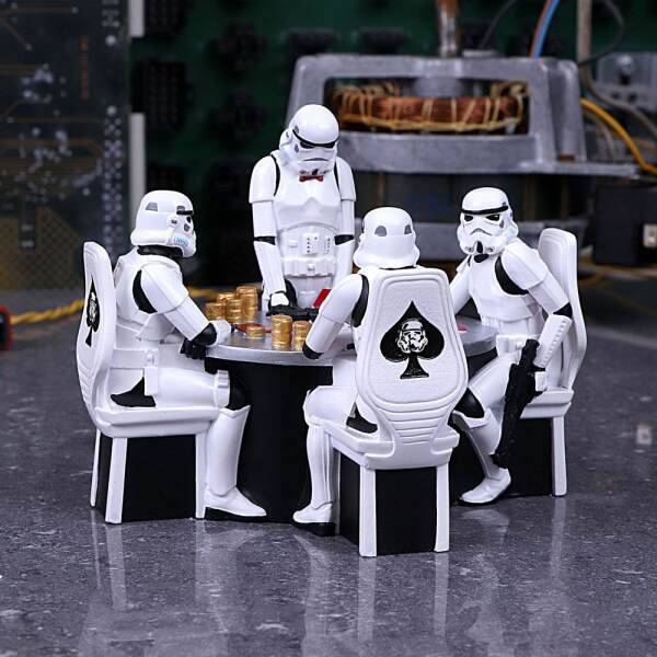 Diorama Stormtrooper Poker Star Wars Face 18 cm Nemesis - Collector4U.com