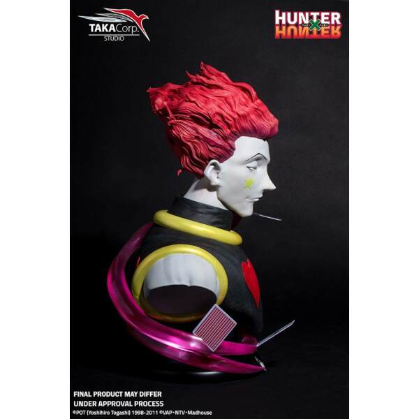 Hunter × Hunter Busto tamaño real Hisoka Morow 65 cm - Collector4U.com