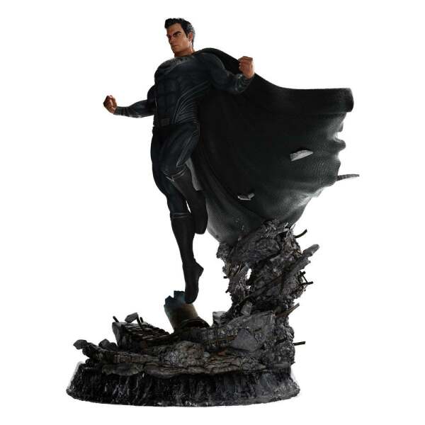 Estatua Superman La Liga De La Justicia De Zack Snyder 1 4 Black Suit 65 Cm Weta 4