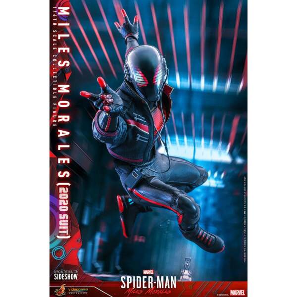 Figura Miles Morales Suit 2020 Marvel Spider Man Video Game Masterpiece 1 6 Hot Toys 30 Cm 10
