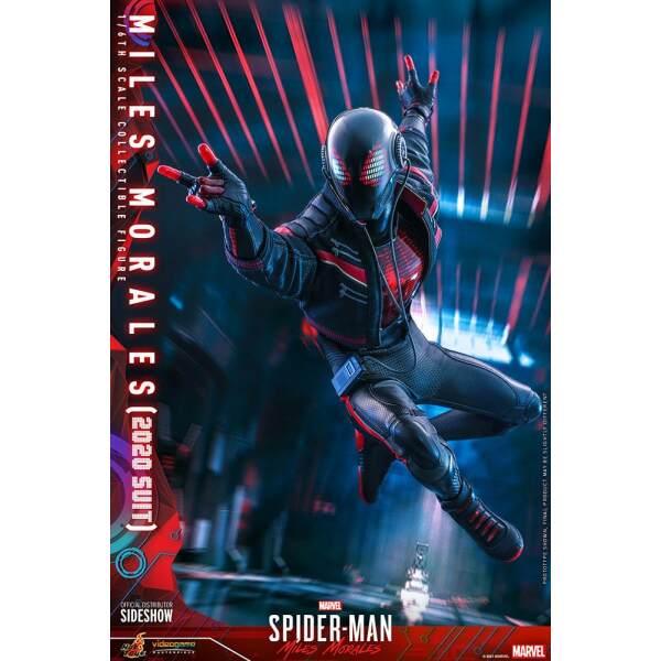 Figura Miles Morales Suit 2020 Marvel Spider Man Video Game Masterpiece 1 6 Hot Toys 30 Cm 11