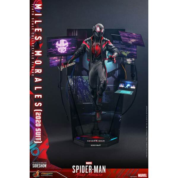 Figura Miles Morales Suit 2020 Marvel Spider Man Video Game Masterpiece 1 6 Hot Toys 30 Cm 13