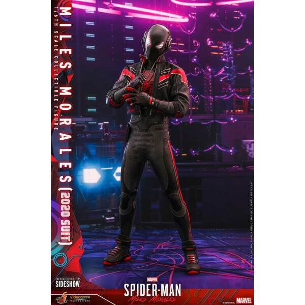 Figura Miles Morales Suit 2020 Marvel Spider Man Video Game Masterpiece 1 6 Hot Toys 30 Cm 15