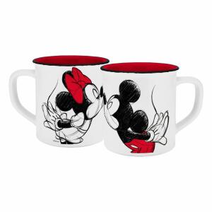 Taza Mickey Kiss Sketch Rojo Disney - Collector4U.com