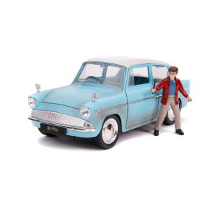 Vehículo Ford Anglia Harry Potter 1/24 Hollywood Rides 1959 con Figura Jada Toys