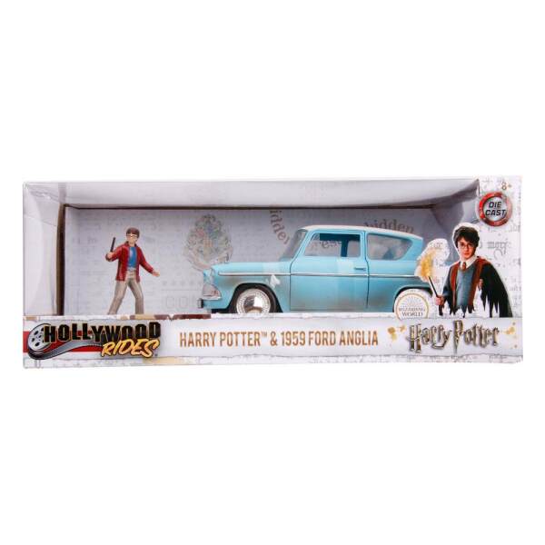 Vehículo Ford Anglia Harry Potter 1/24 Hollywood Rides 1959 con Figura Jada Toys - Collector4U.com