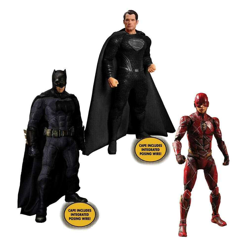 Figuras Justice League Zack Snyder 1/12 Deluxe Steel Box Set 15 – 17 cm One:12 Mezco Toys
