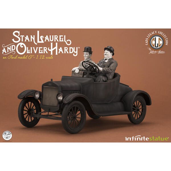 Estatua Laurel & Hardy Ford T, Dos Entrometidos, Old & Rare Infinite Statue 30cm - Collector4u.com