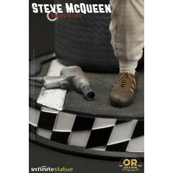Estatua Steve McQueen Le Mans, Old & Rare Infinite Statue 32cm - Collector4U.com