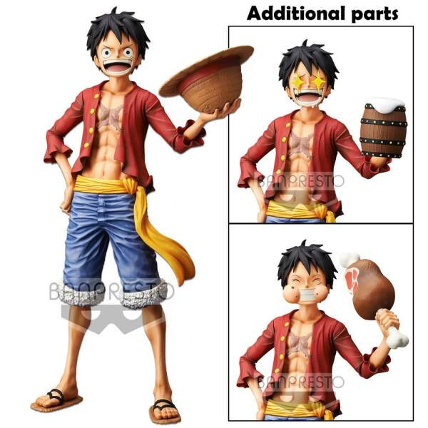 Estatua Monkey D. Luffy One Piece Grandista Nero Banpresto 27 cm - Collector4U.com
