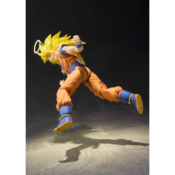 Figura Son Goku SSJ 3 Dragonball Z S.H. Figuarts Bandai Tamashii Nations, 16 cm - Collector4U.com