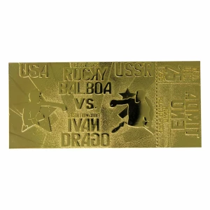 Ticket Rocky IV Réplica East vs. West Fight (dorado) FaNaTtik collector4u.com
