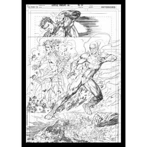 Litografia Superman & Flash DC Comics Comic Book Art Print 42x30cm - Collector4u.com