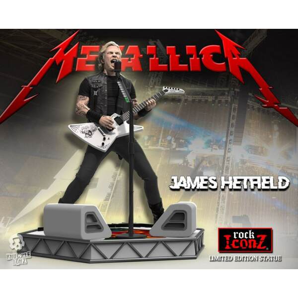Estatua James Hetfield Metallica Rock Iconz Limited Edition 22 cm Knucklebonz - Collector4U.com