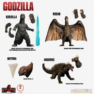 Figuras Godzilla: Invasión extraterrestre 5 Points XL Deluxe Box Set Round 1 11 cm Mezco - Collector4U.com