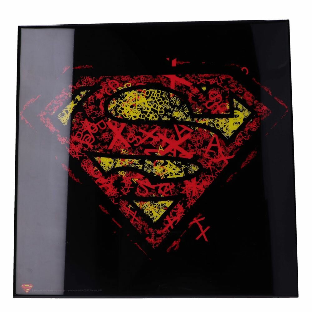 Póster Cristal Superman Picture Superman Logo 32 x 32 cm Nemesis Now - Collector4u.com