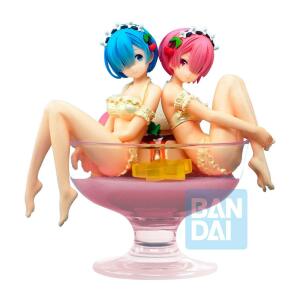 Estatua Rem & Ram Pudding á la mode Re: Zero Starting Life in Another World PVC Banpresto 12cm - Collector4u.com